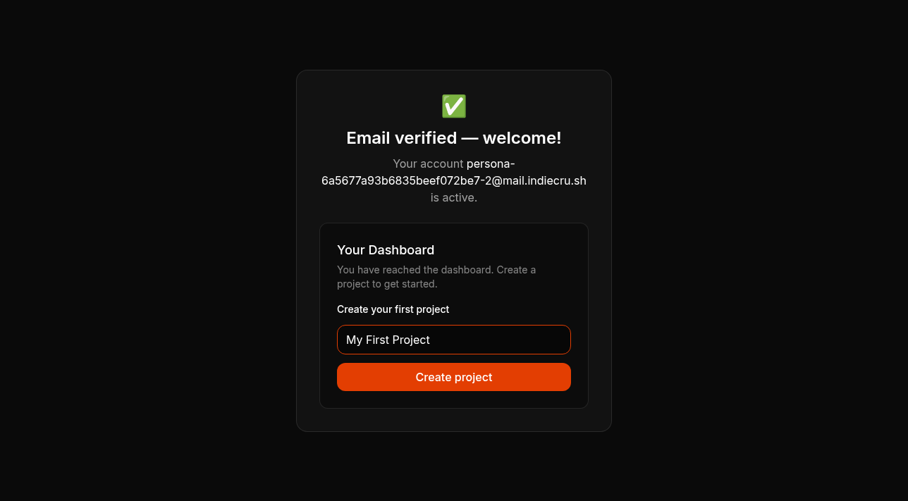 Step 5: Type 'My First Project' into the 'Create your first project' text field