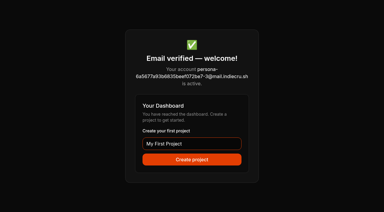 Step 5: Type 'My First Project' into the 'Create your first project' text field